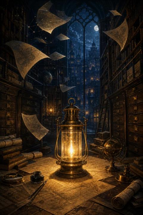 The Cartographer's Lantern: Night Index cover